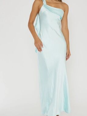 Selfie Leslie Silk-Like One-Shoulder Slip Dress